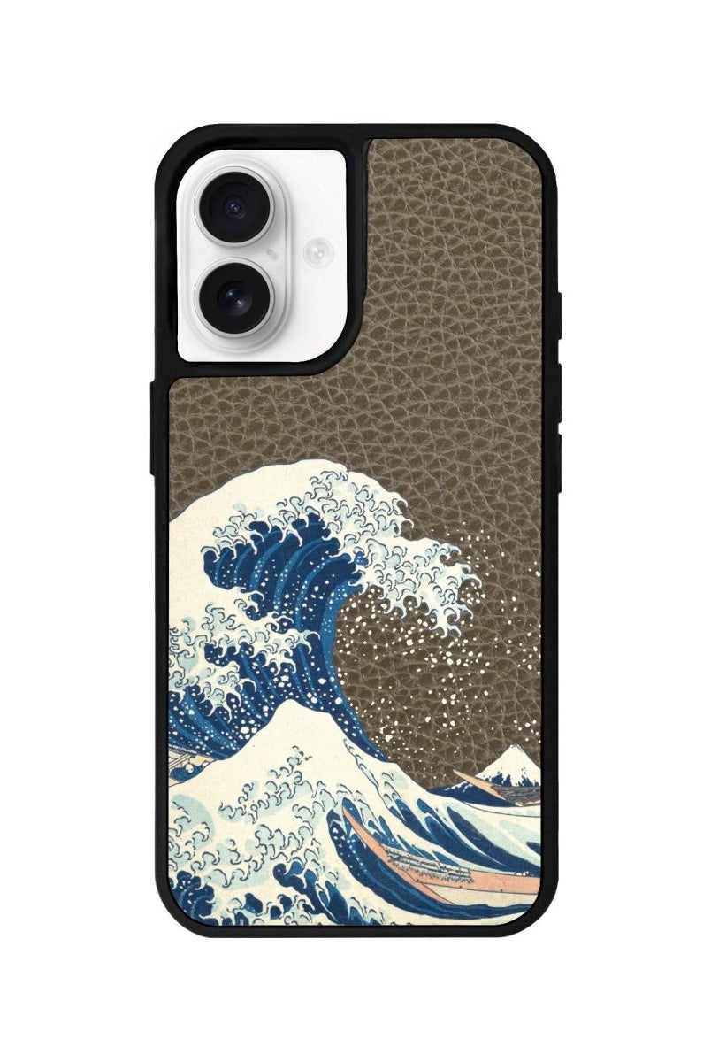 iPhone 16 Waves Leather Vegan Deri Telefon Kılıfı - SUMTHINCS