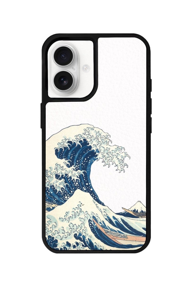 iPhone 16 Waves Leather Vegan Deri Telefon Kılıfı - SUMTHINCS