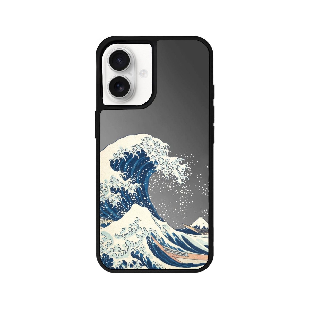 iPhone 16 Waves Mirror Aynalı Telefon Kılıfı Antrasit - SUMTHINCS