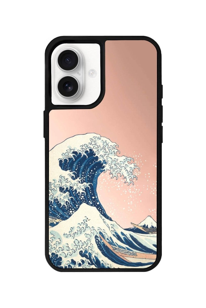 iPhone 16 Waves Mirror Aynalı Telefon Kılıfı Metalik Pembe - SUMTHINCS