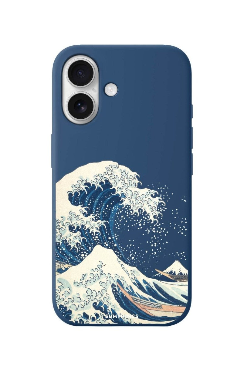 iPhone 16 Waves Premium Telefon Kılıfı Pasifik Mavi - SUMTHINCS