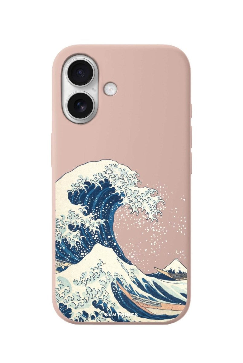 iPhone 16 Waves Premium Telefon Kılıfı Bej - SUMTHINCS