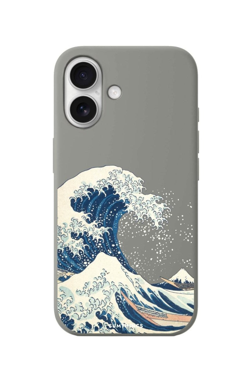 iPhone 16 Waves Premium Telefon Kılıfı Gri - SUMTHINCS