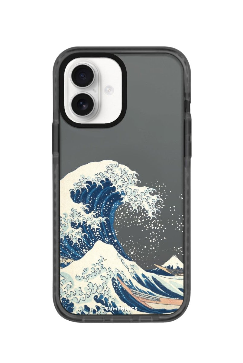 iPhone 16 Waves Procase Şeffaf Telefon Kılıfı Antrasit - SUMTHINCS