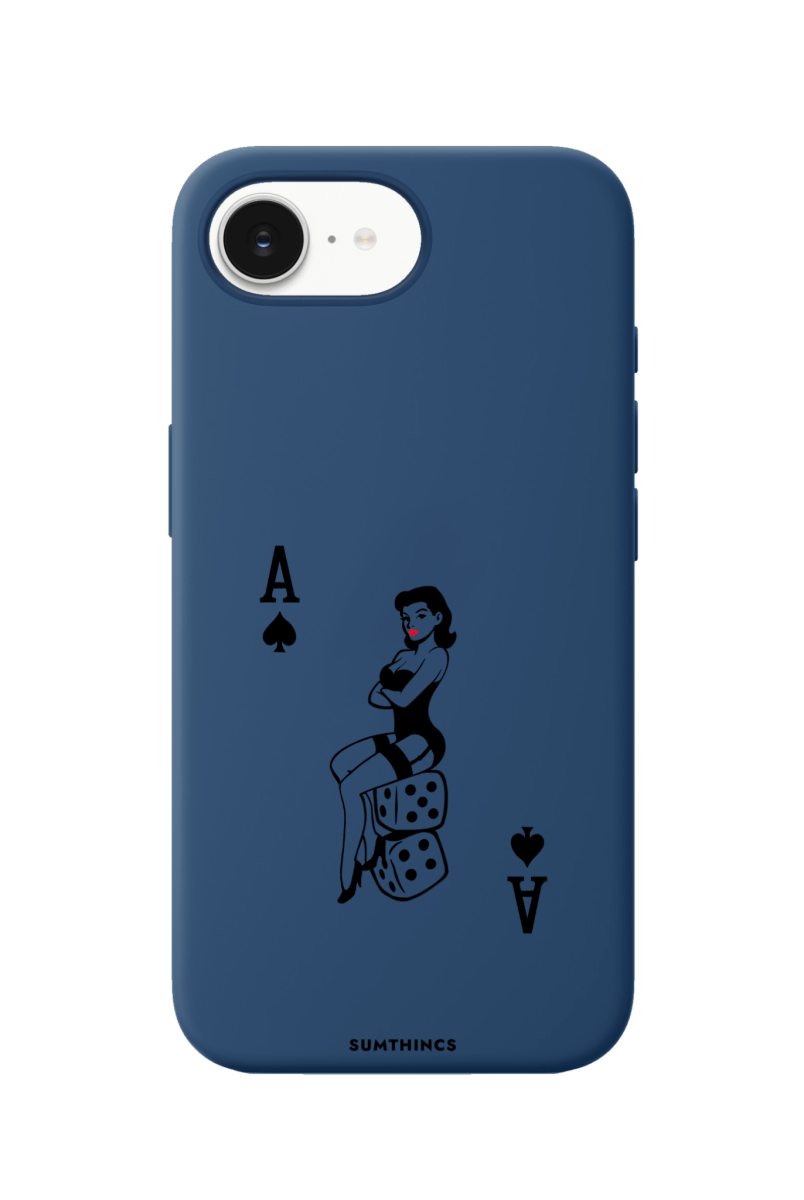 iPhone 16E Ace Queen Premium Telefon Kılıfı Pasifik Mavi - SUMTHINCS