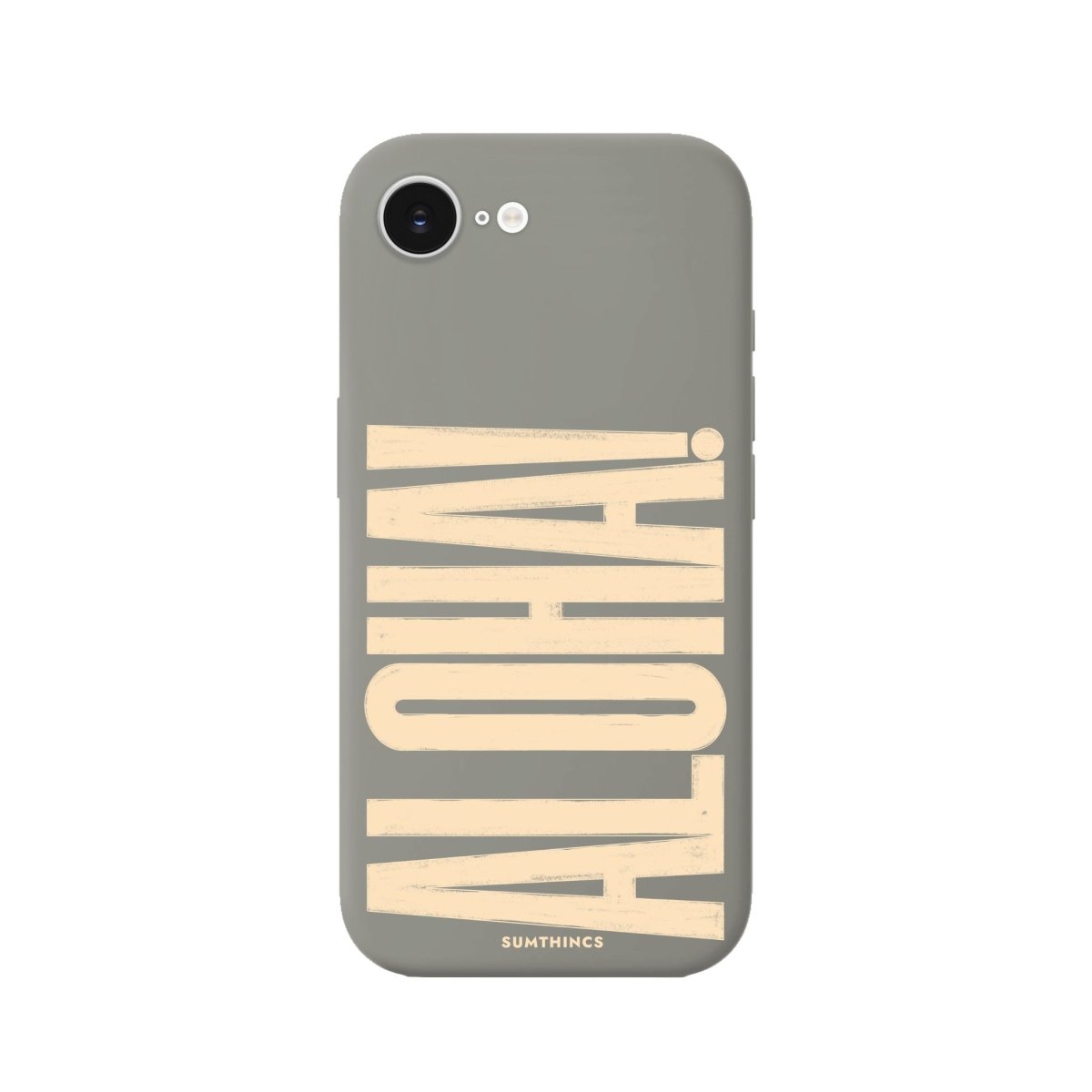 iPhone 16E Aloha Premium Telefon Kılıfı Gri - SUMTHINCS