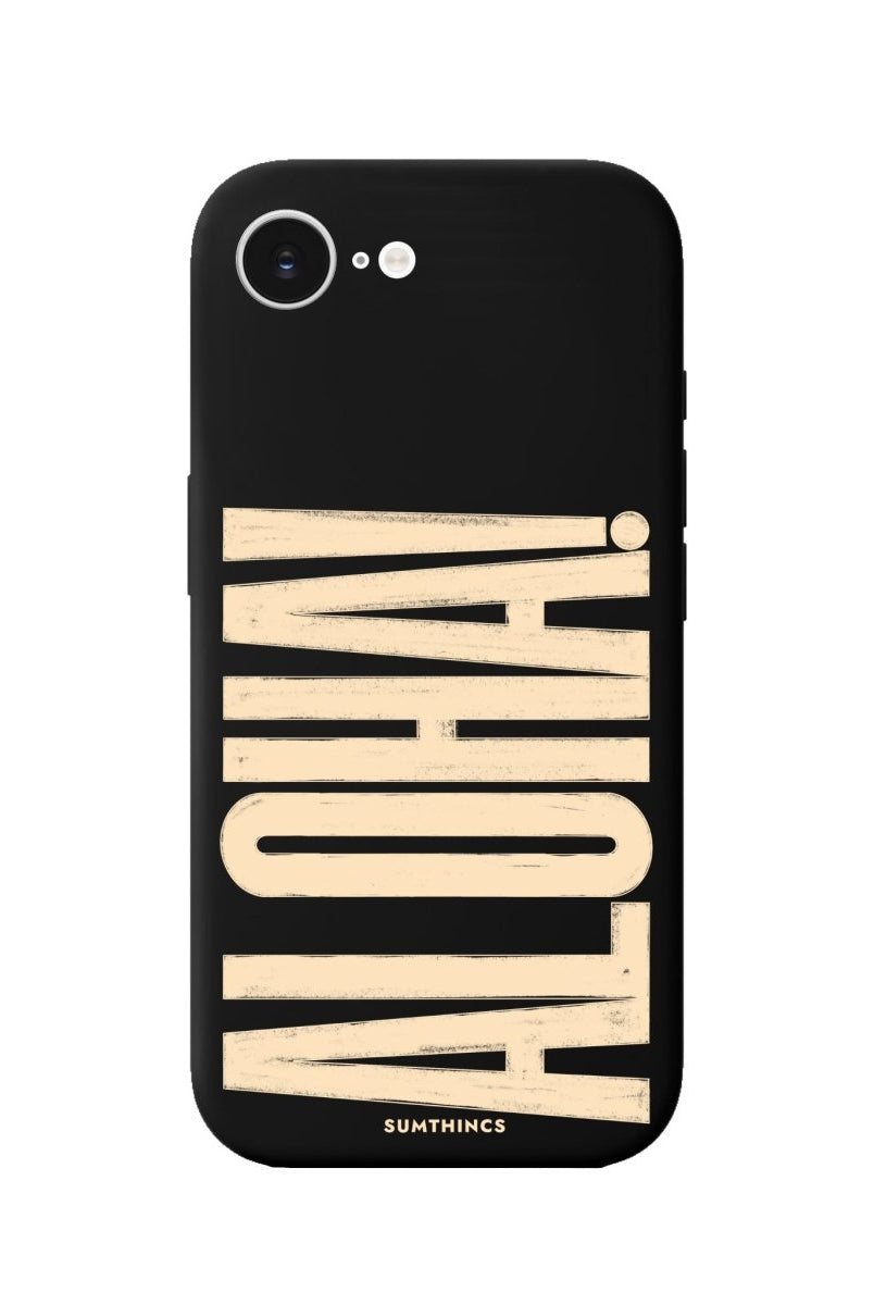 iPhone 16E Aloha Premium Telefon Kılıfı Siyah - SUMTHINCS