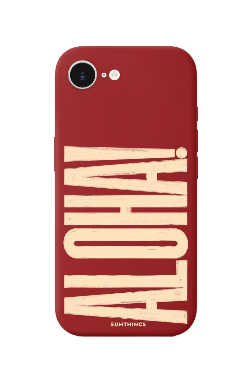 iPhone 16E Aloha Premium Telefon Kılıfı Kırmızı - SUMTHINCS