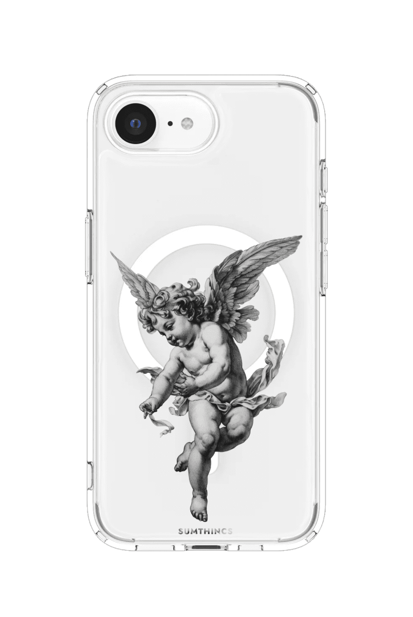iPhone 16E Angel Clear Magsafe Telefon Kılıfı - Sumthincs
