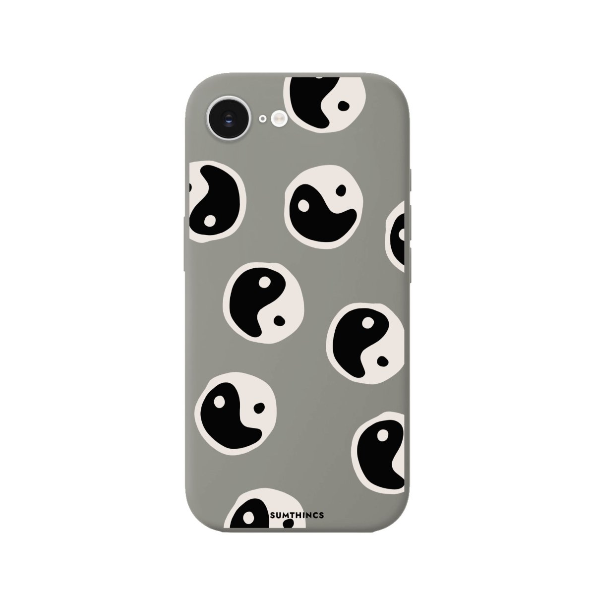 iPhone 16E Balance Premium Telefon Kılıfı Gri - SUMTHINCS