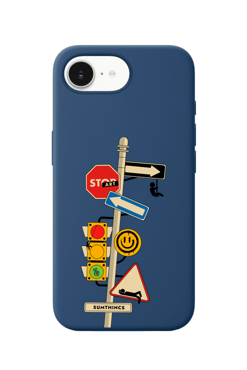 iPhone 16E Crossroad Premium Telefon Kılıfı Pasifik Mavi - SUMTHINCS