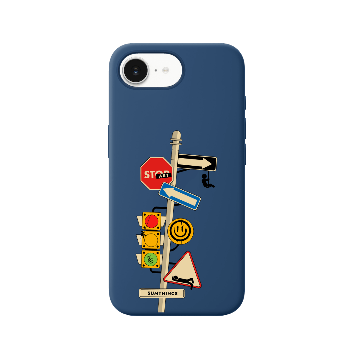 iPhone 16E Crossroad Premium Telefon Kılıfı Pasifik Mavi - SUMTHINCS