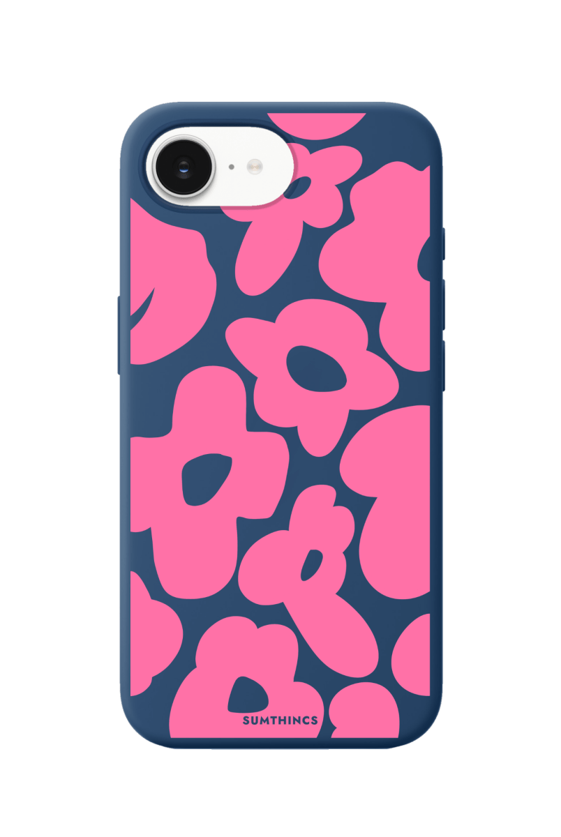 iPhone 16E Daisy Pop Premium Telefon Kılıfı Pasifik Mavi - SUMTHINCS