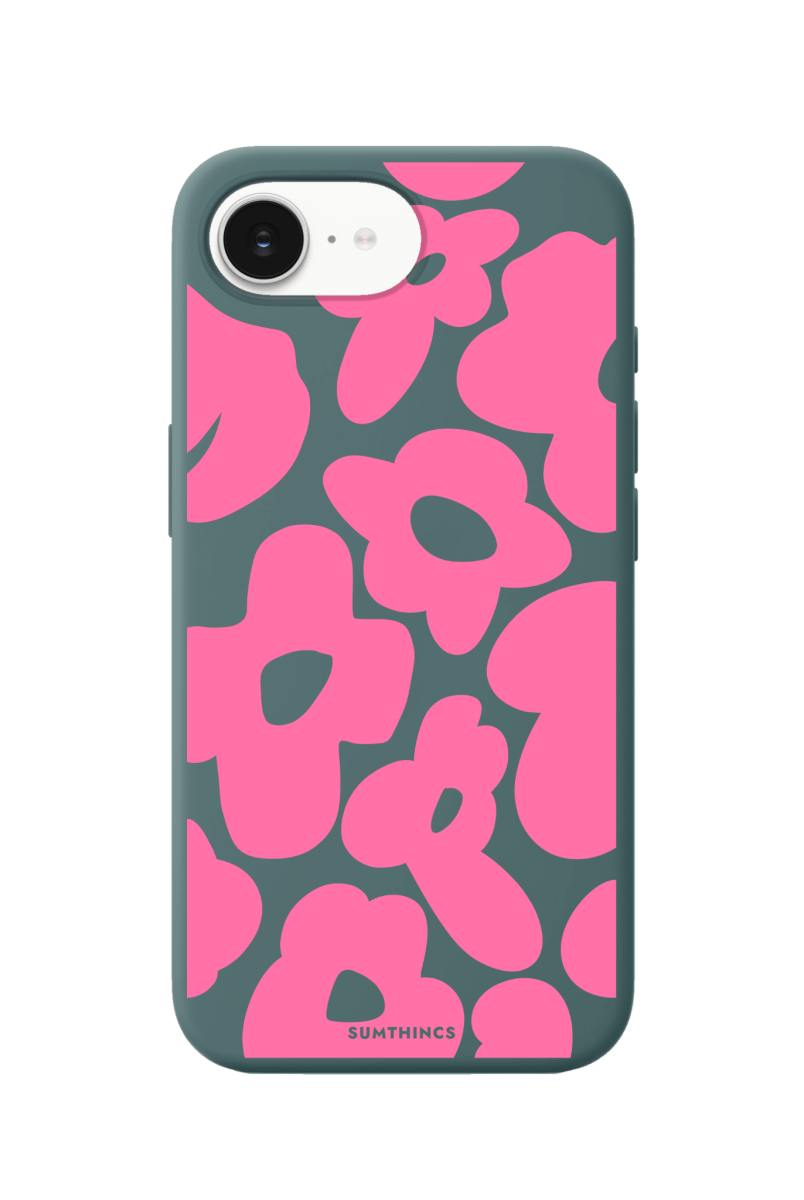 iPhone 16E Daisy Pop Premium Telefon Kılıfı Kaktüs Yeşili - SUMTHINCS