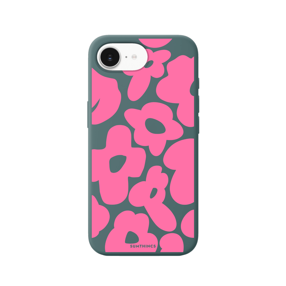 iPhone 16E Daisy Pop Premium Telefon Kılıfı Kaktüs Yeşili - SUMTHINCS