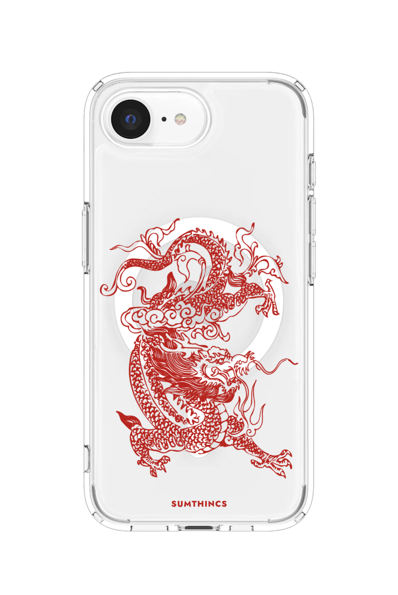 iPhone 16E Dragon Clear Magsafe Şeffaf Telefon Kılıfı - SUMTHINCS