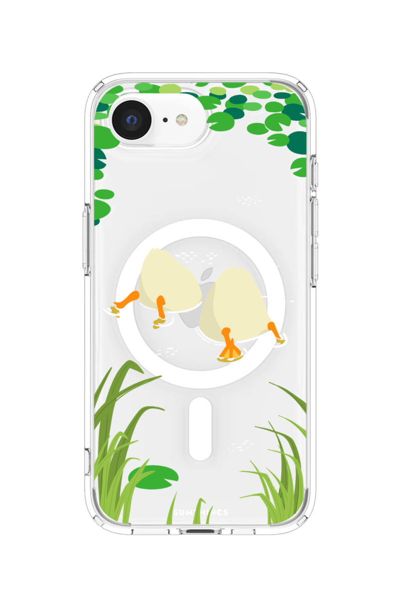 iPhone 16E Ducks Clear Magsafe Telefon Kılıfı - SUMTHINCS