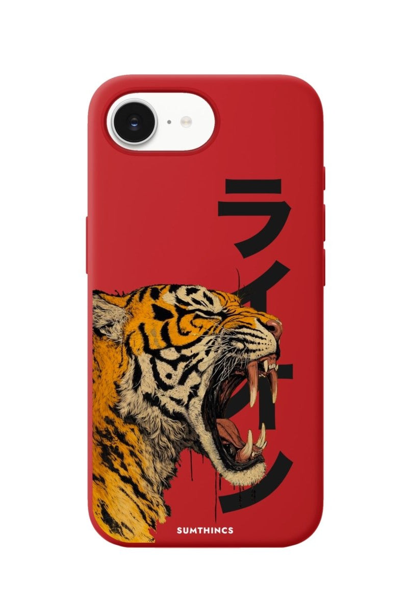 iPhone 16E Lion Premium Telefon Kılıfı Kırmızı - Sumthincs