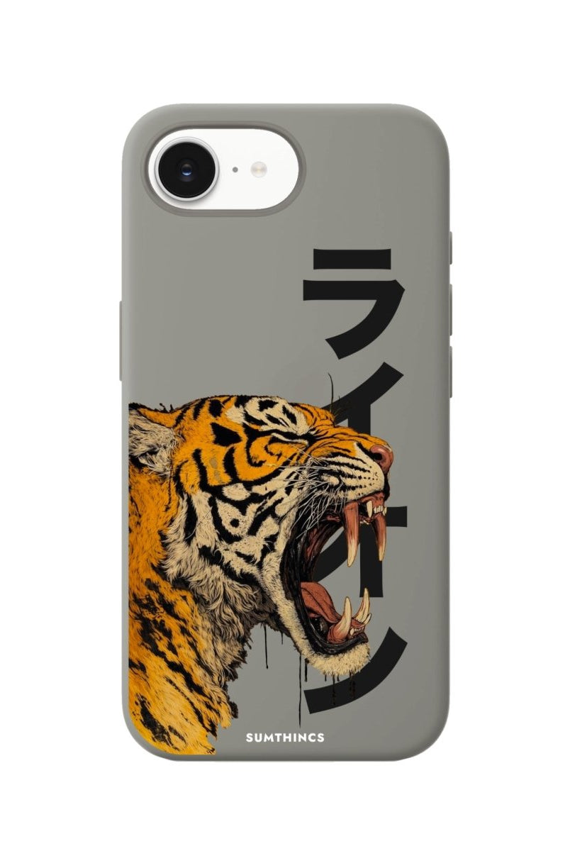 iPhone 16E Lion Premium Telefon Kılıfı Gri - Sumthincs