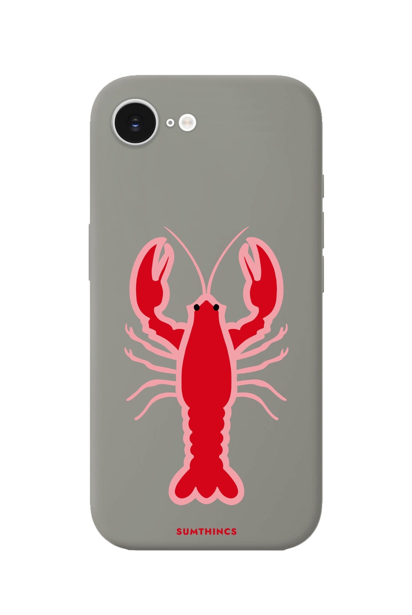 iPhone 16E Lobster Premium Telefon Kılıfı Gri - SUMTHINCS