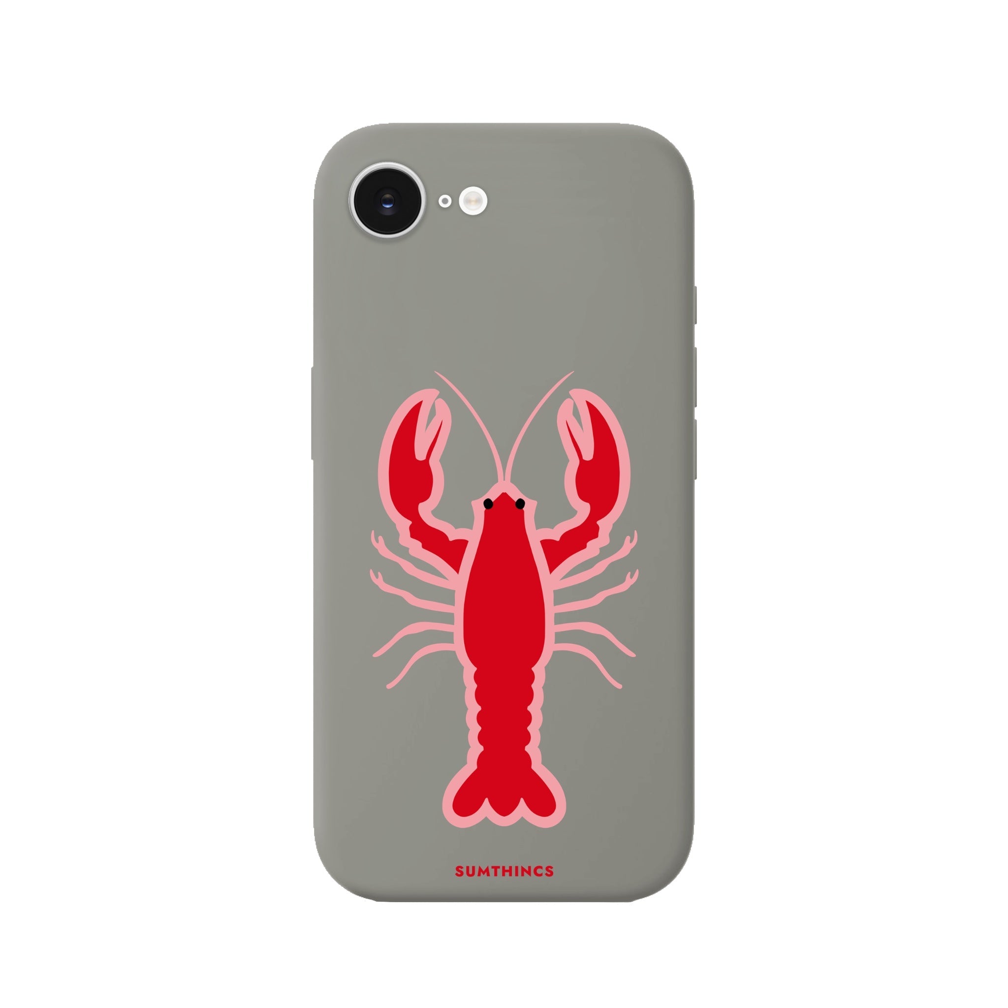 iPhone 16E Lobster Premium Telefon Kılıfı Gri - SUMTHINCS