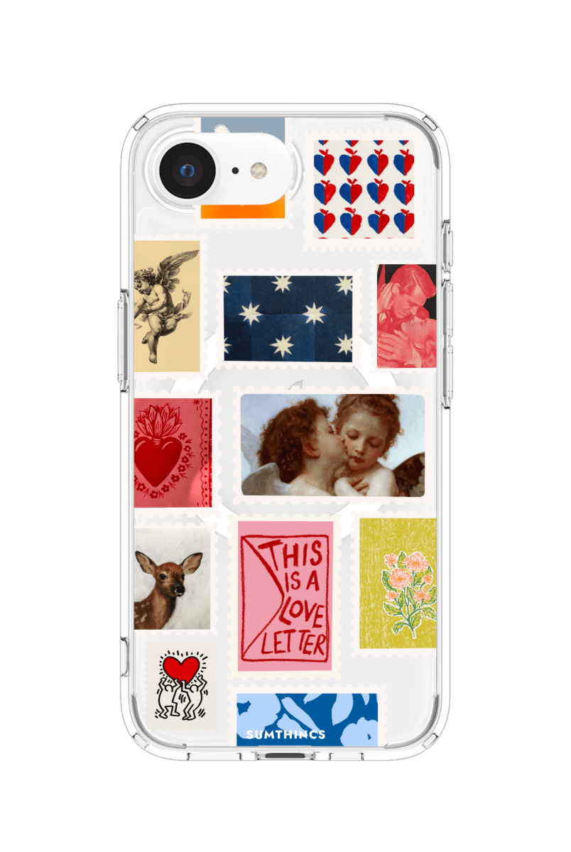 iPhone 16E Love Letter Clear Magsafe Telefon Kılıfı - SUMTHINCS