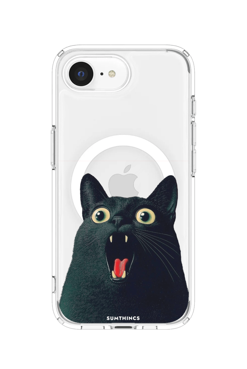 iPhone 16E Meoww Clear Magsafe Telefon Kılıfı - SUMTHINCS