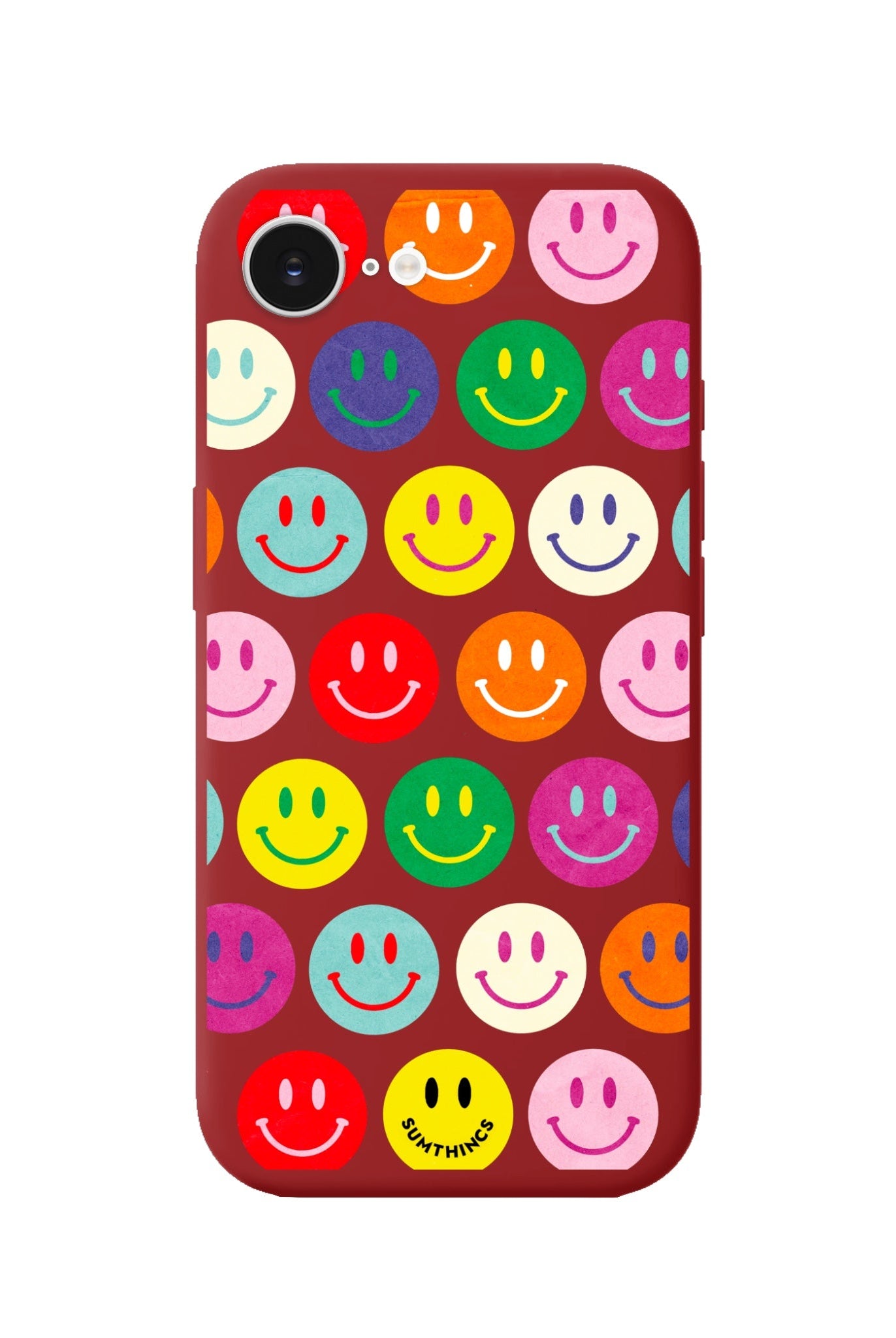 iPhone 16E Miles of Smiles Premium Telefon Kılıfı Kırmızı - SUMTHINCS