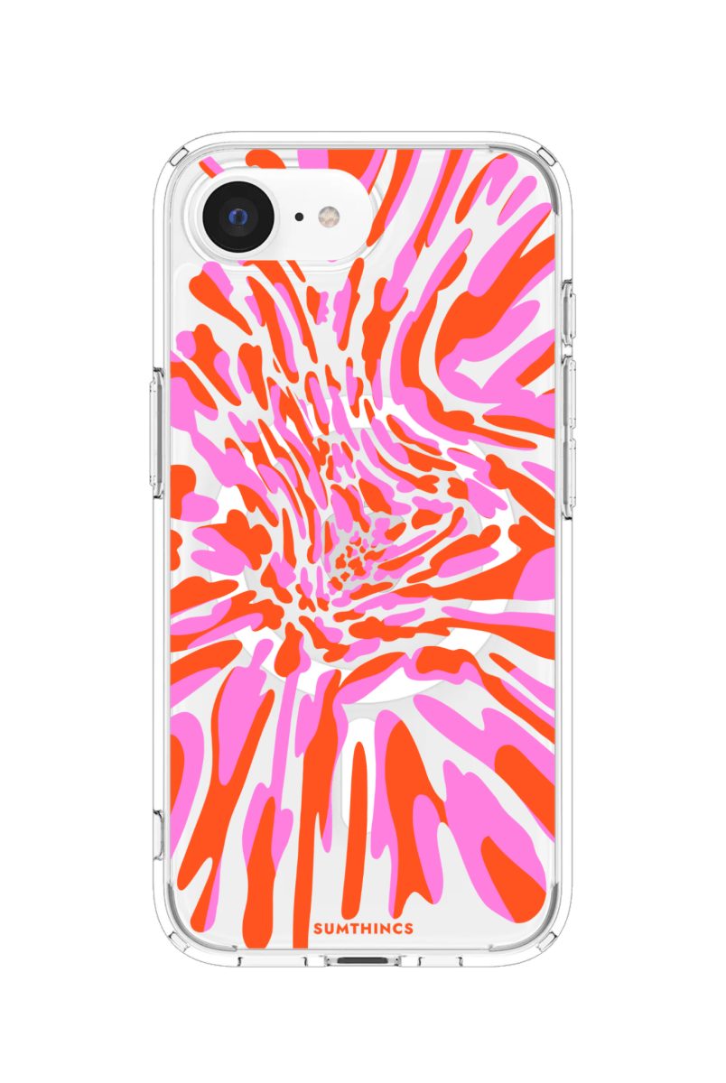 iPhone 16E Neon Dreams Clear Magsafe Şeffaf Telefon Kılıfı - SUMTHINCS