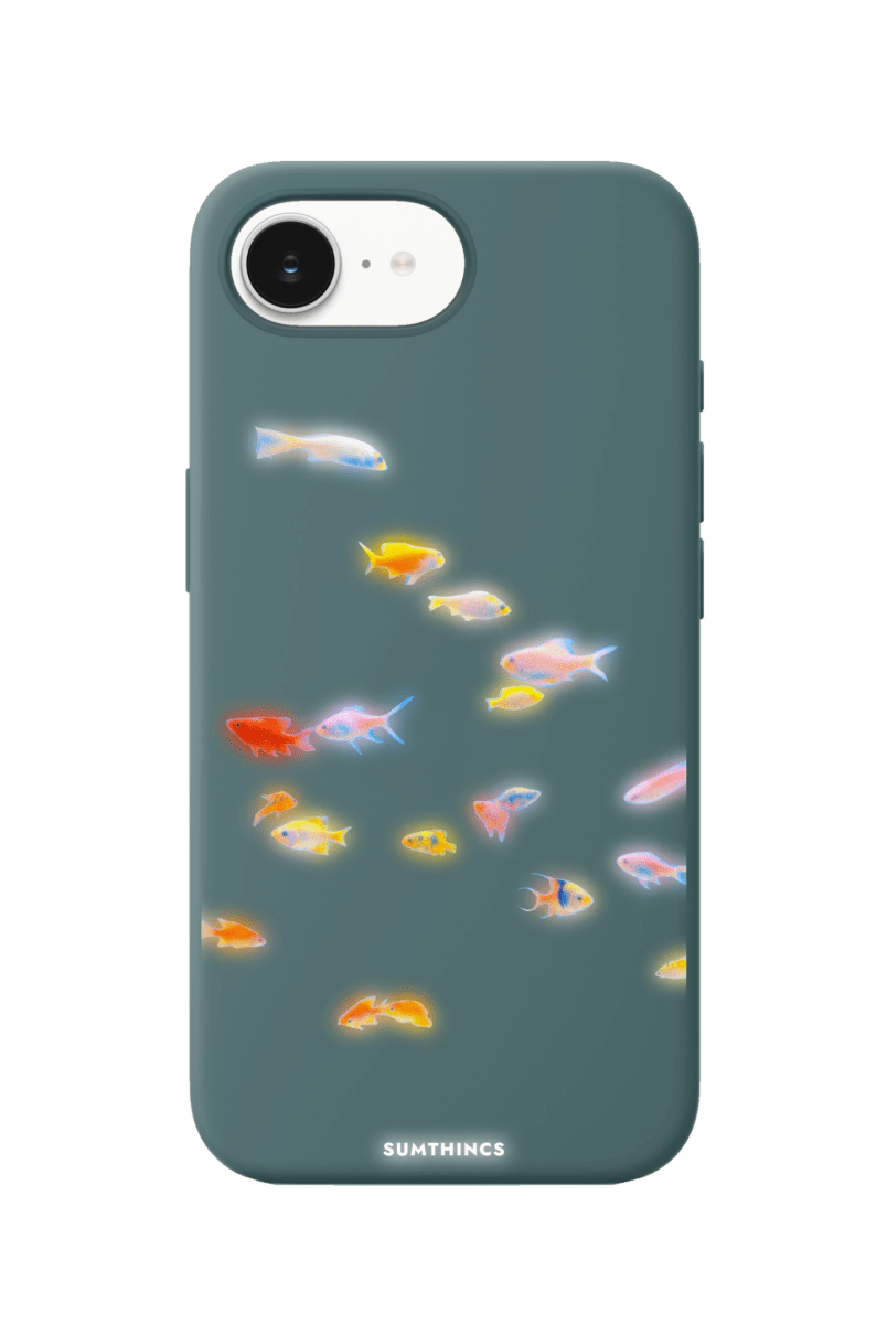 iPhone 16E Neon Fish Premium Telefon Kılıfı Kaktüs Yeşili - SUMTHINCS