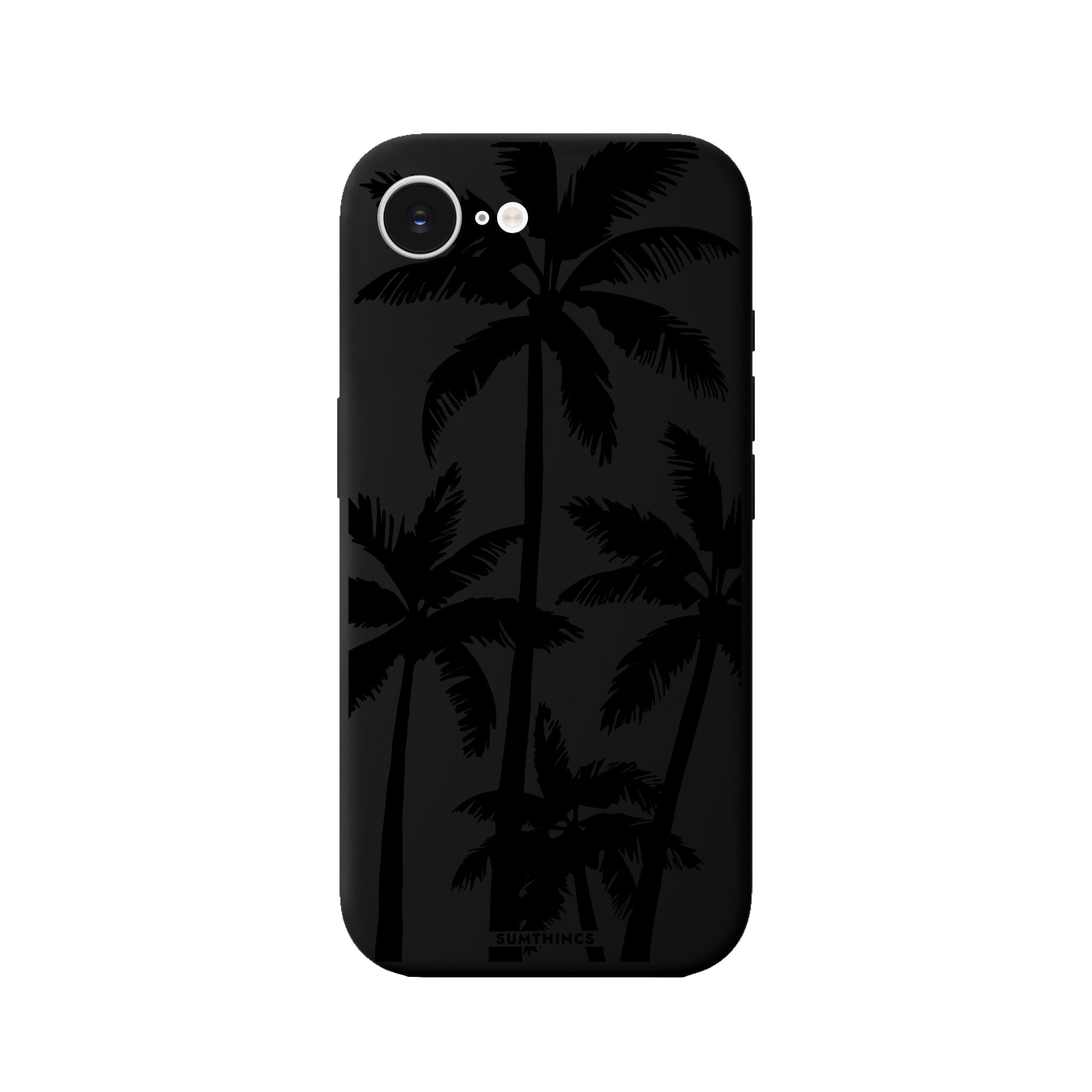 iPhone 16E Palm Trees Premium Telefon Kılıfı Siyah - SUMTHINCS