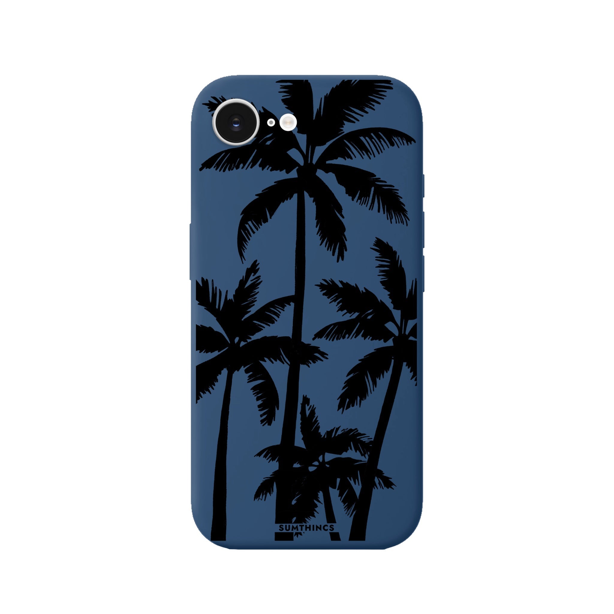 iPhone 16E Palm Trees Premium Telefon Kılıfı Pasifik Mavi - SUMTHINCS