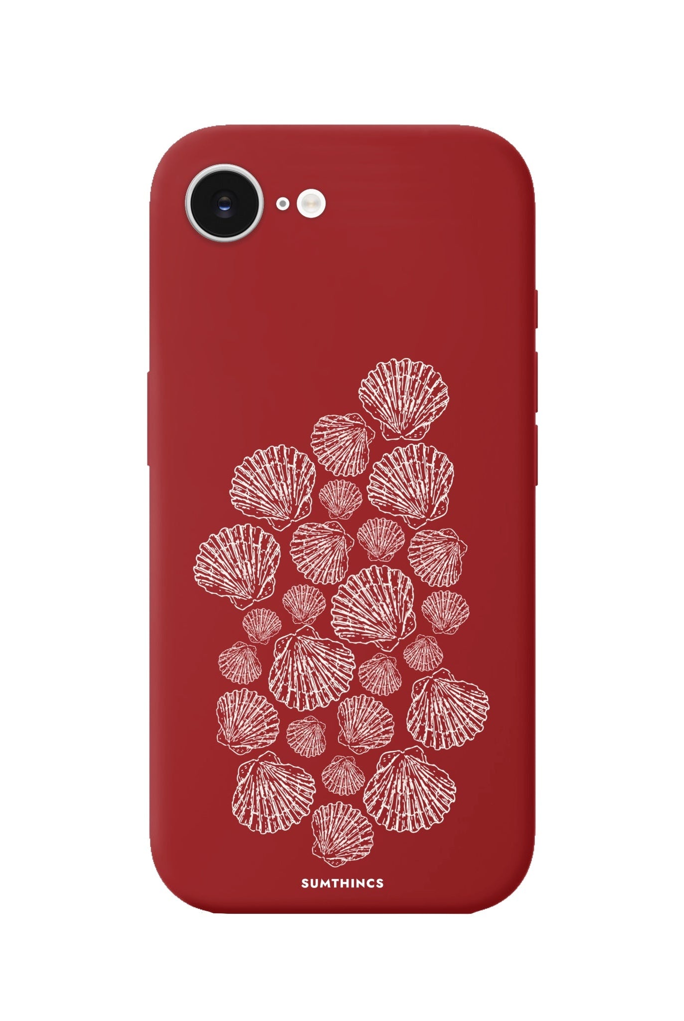 iPhone 16E Shell Print Premium Telefon Kılıfı Kırmızı - SUMTHINCS