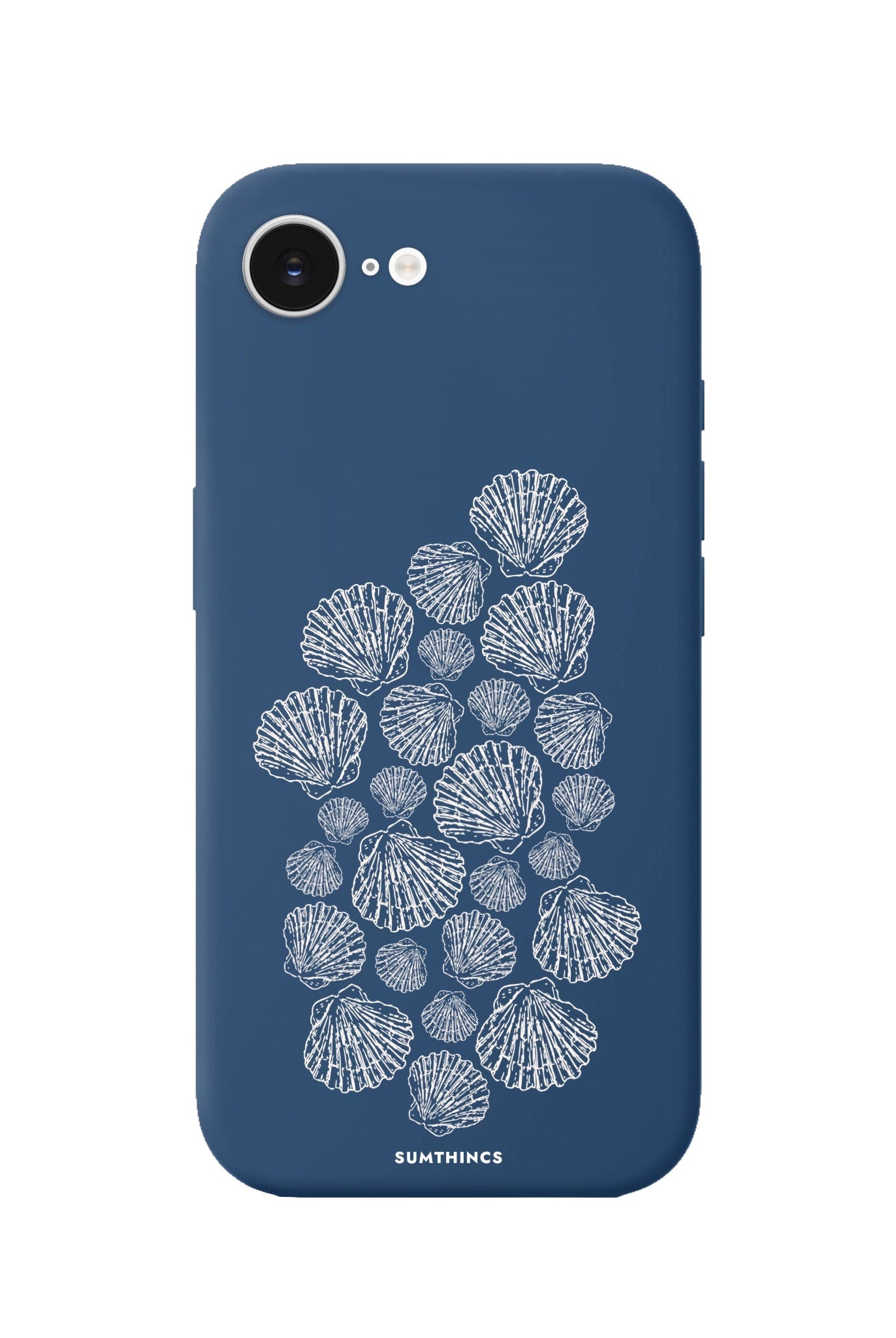 iPhone 16E Shell Print Premium Telefon Kılıfı Pasifik Mavi - SUMTHINCS