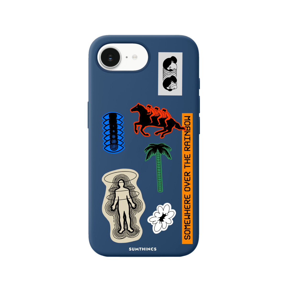 iPhone 16E Somewhere Premium Telefon Kılıfı Pasifik Mavi - SUMTHINCS