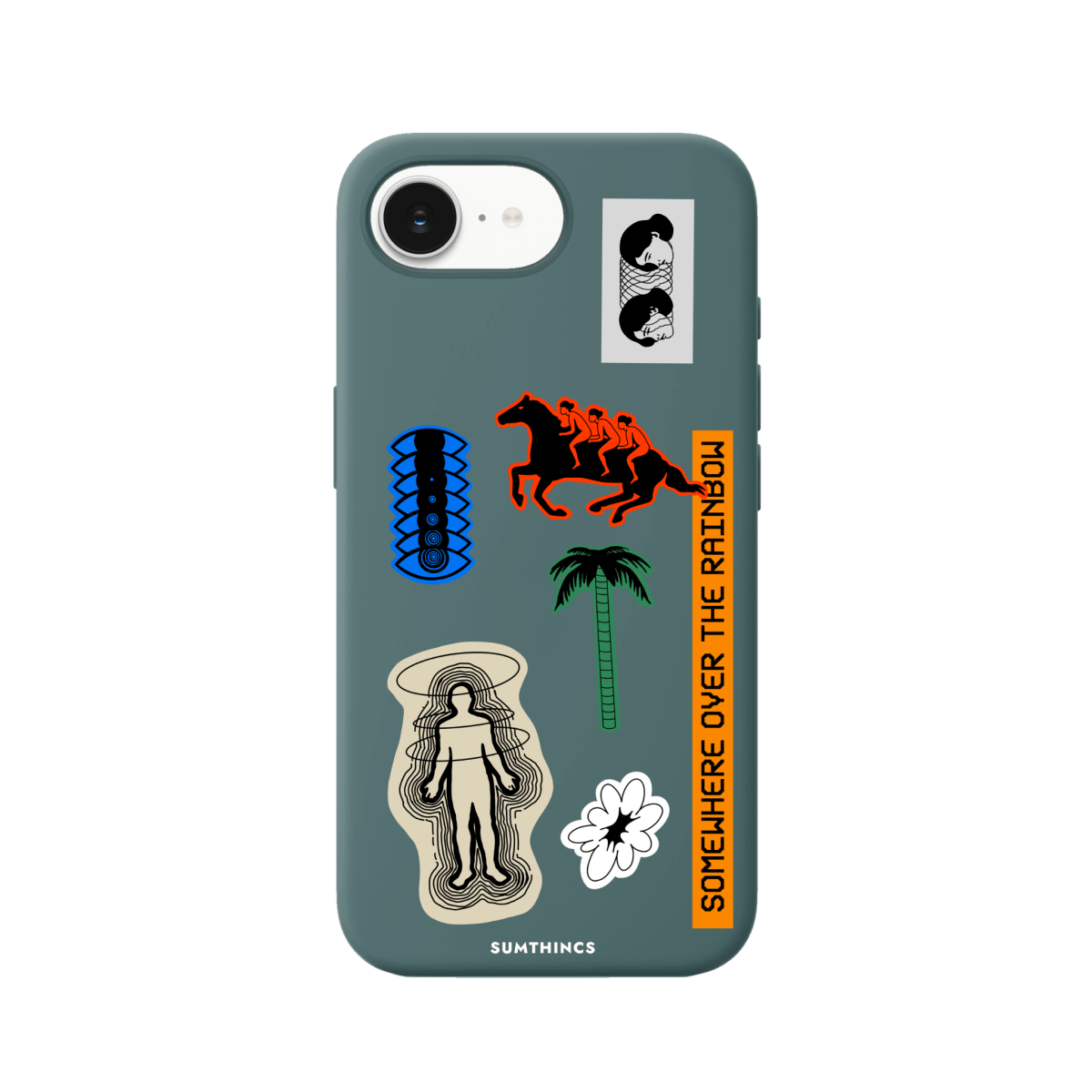 iPhone 16E Somewhere Premium Telefon Kılıfı Kaktüs Yeşili - SUMTHINCS