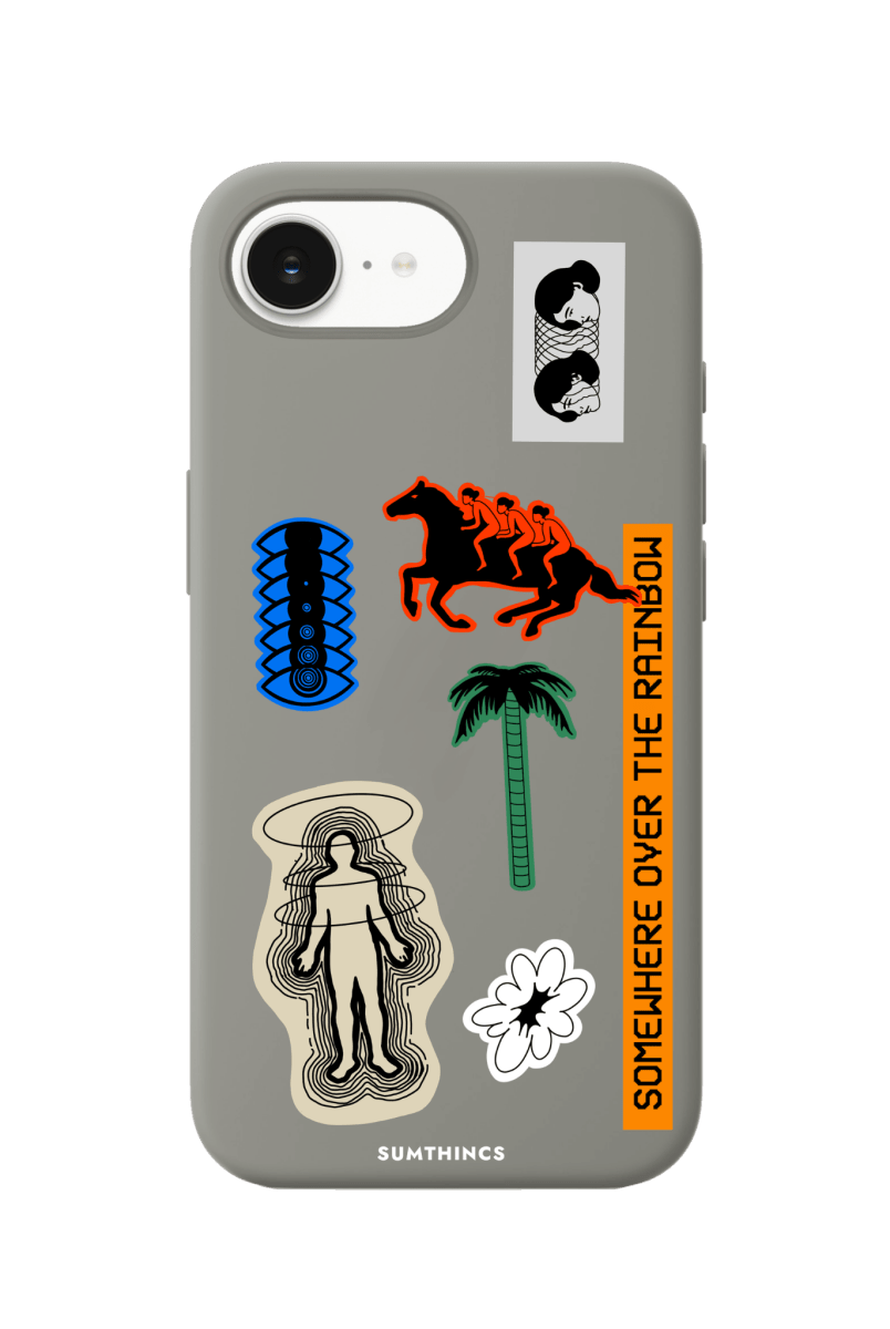 iPhone 16E Somewhere Premium Telefon Kılıfı Gri - SUMTHINCS
