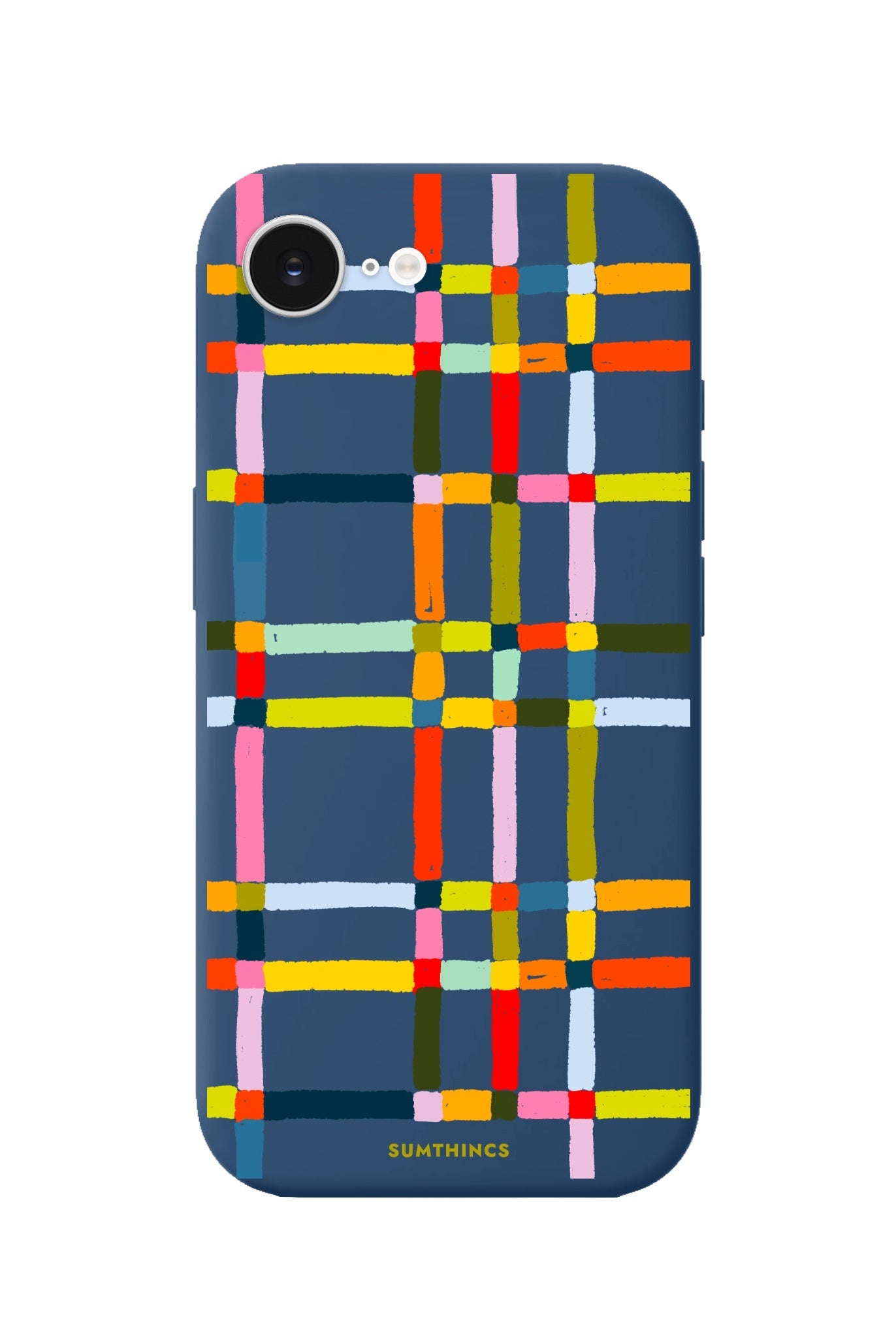 iPhone 16E Sunny Stripes Premium Telefon Kılıfı Pasifik Mavi - SUMTHINCS