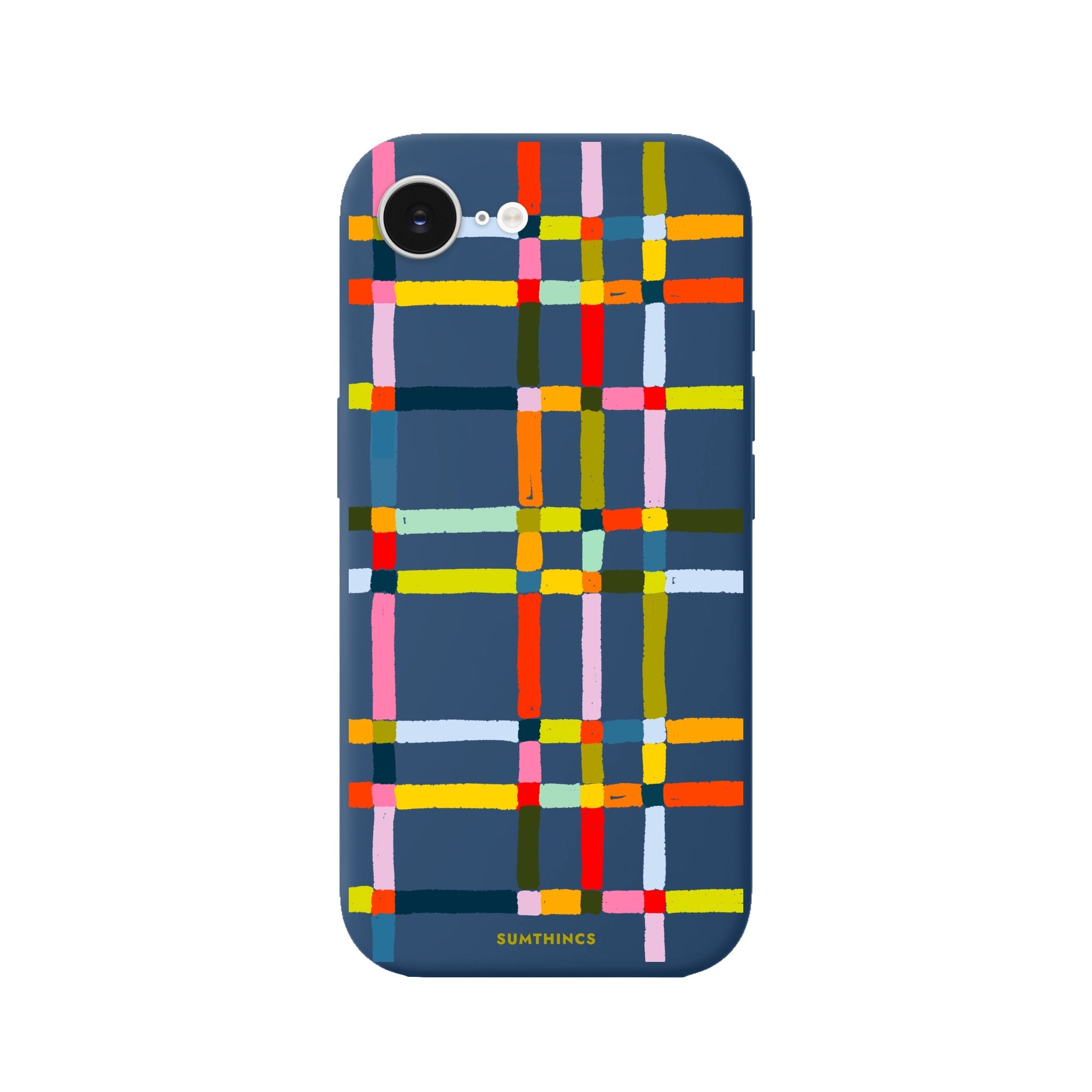 iPhone 16E Sunny Stripes Premium Telefon Kılıfı Pasifik Mavi - SUMTHINCS