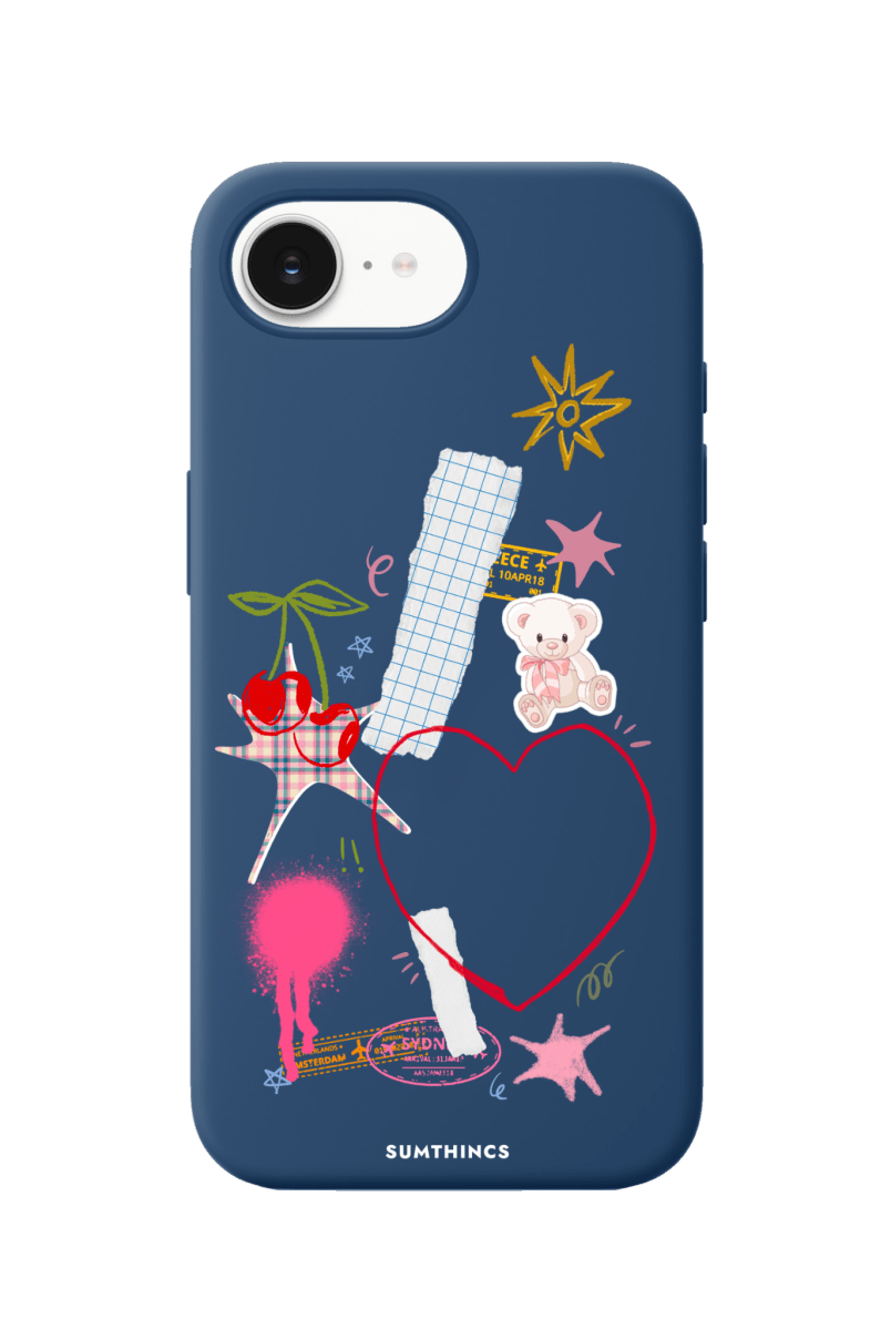 iPhone 16E Sweet Chaos Premium Telefon Kılıfı Pasifik Mavi - SUMTHINCS