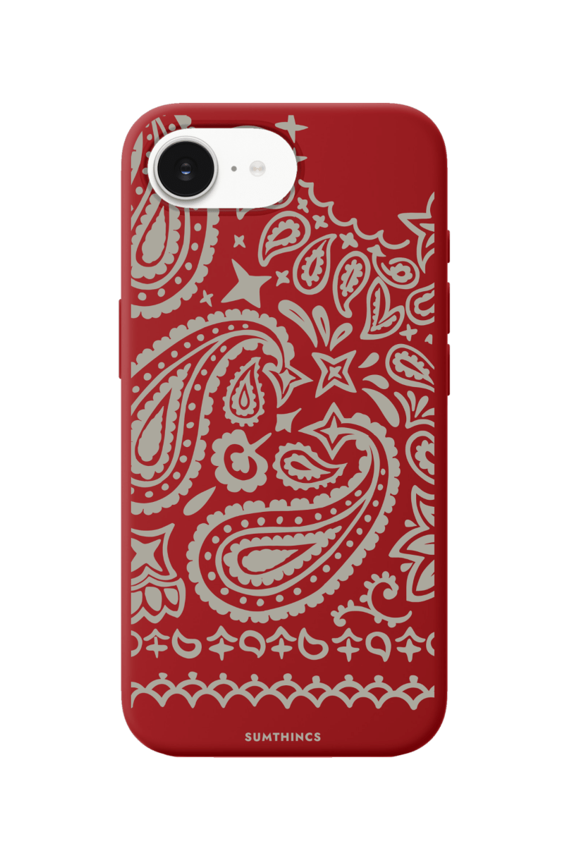 iPhone 16E Urban Bandana Premium Telefon Kılıfı Kırmızı - SUMTHINCS