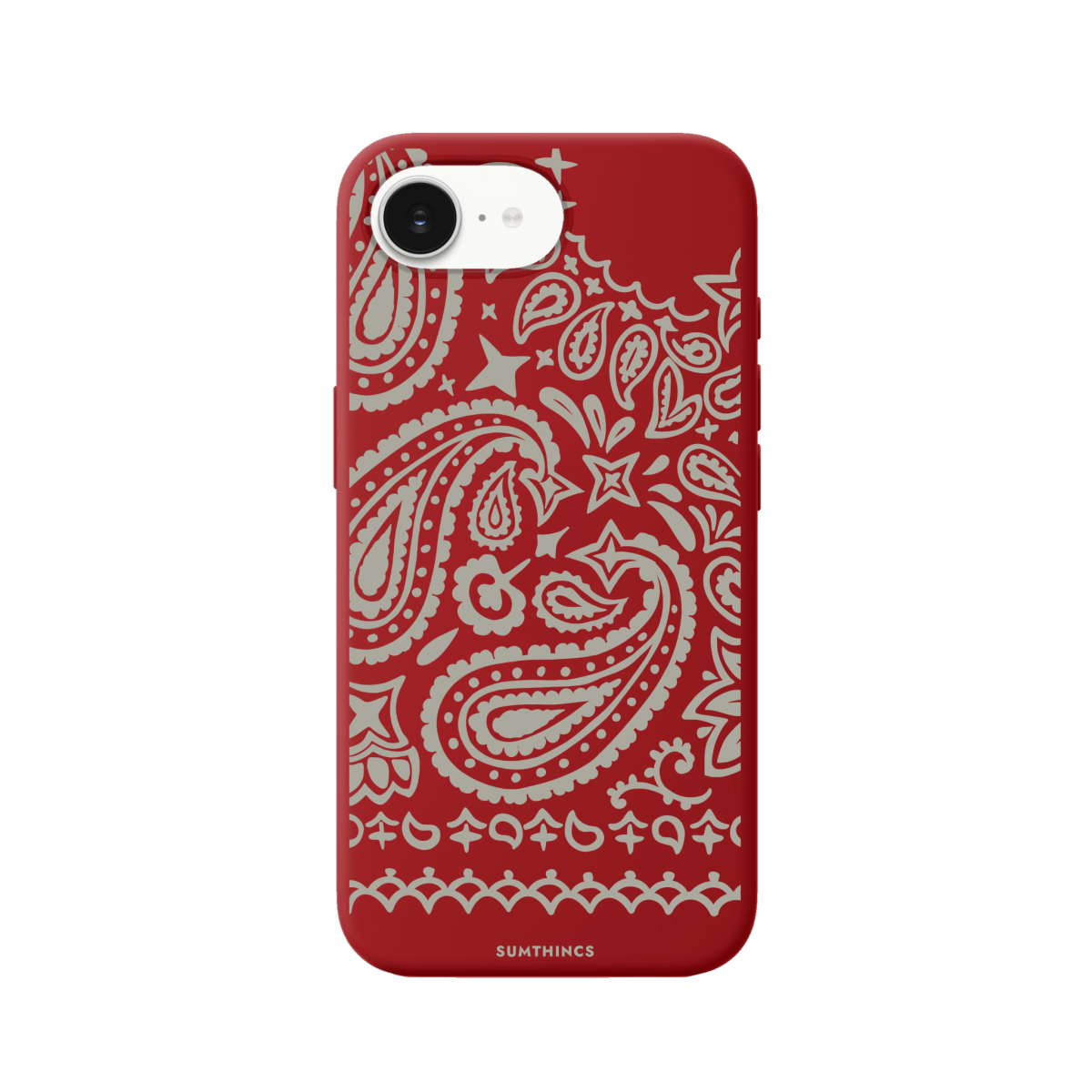 iPhone 16E Urban Bandana Premium Telefon Kılıfı Kırmızı - SUMTHINCS