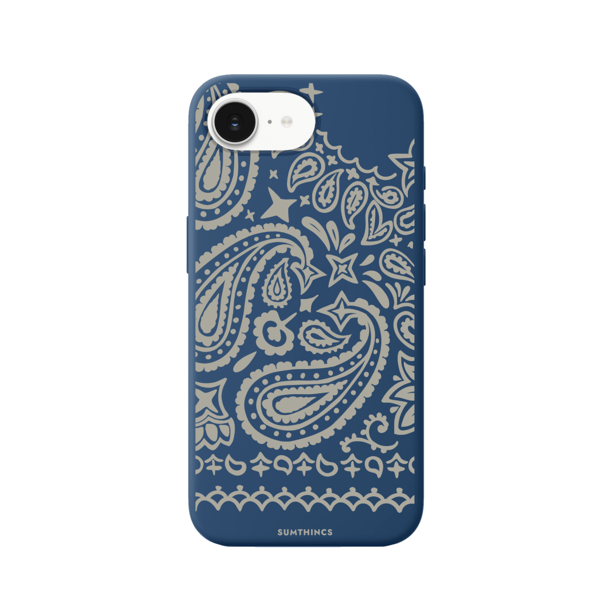 iPhone 16E Urban Bandana Premium Telefon Kılıfı Pasifik Mavi - SUMTHINCS