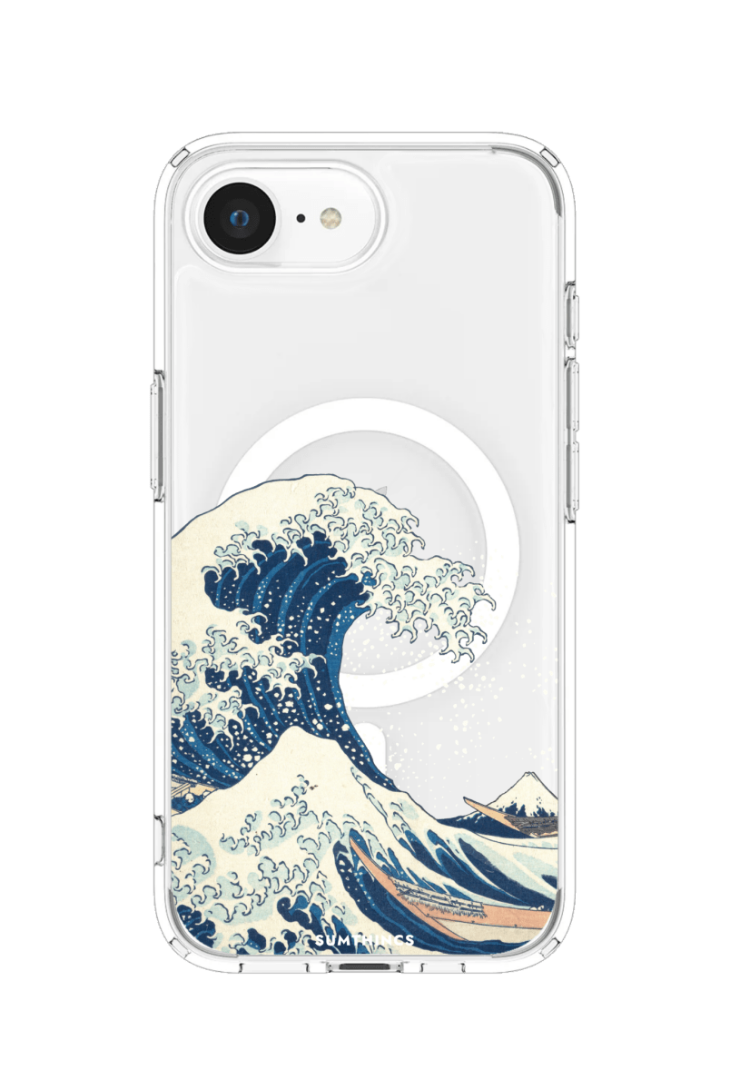 iPhone 16E Waves Clear Magsafe Şeffaf Telefon Kılıfı - SUMTHINCS