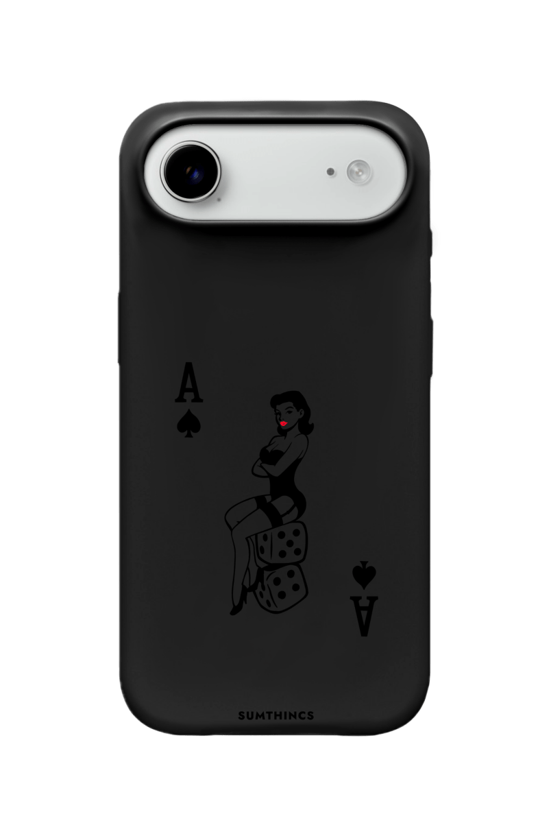 iPhone 17 Air Ace Queen Premium Telefon Kılıfı Siyah - SUMTHINCS