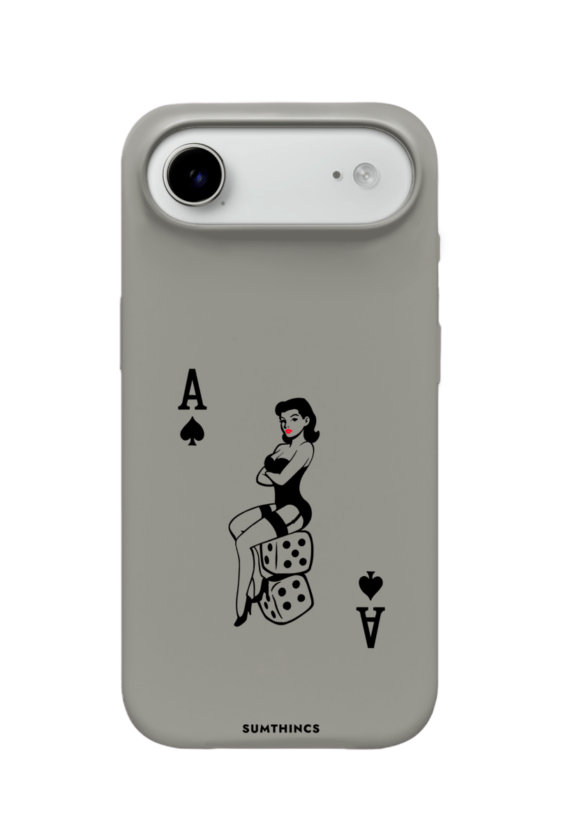 iPhone 17 Air Ace Queen Premium Telefon Kılıfı Gri - SUMTHINCS