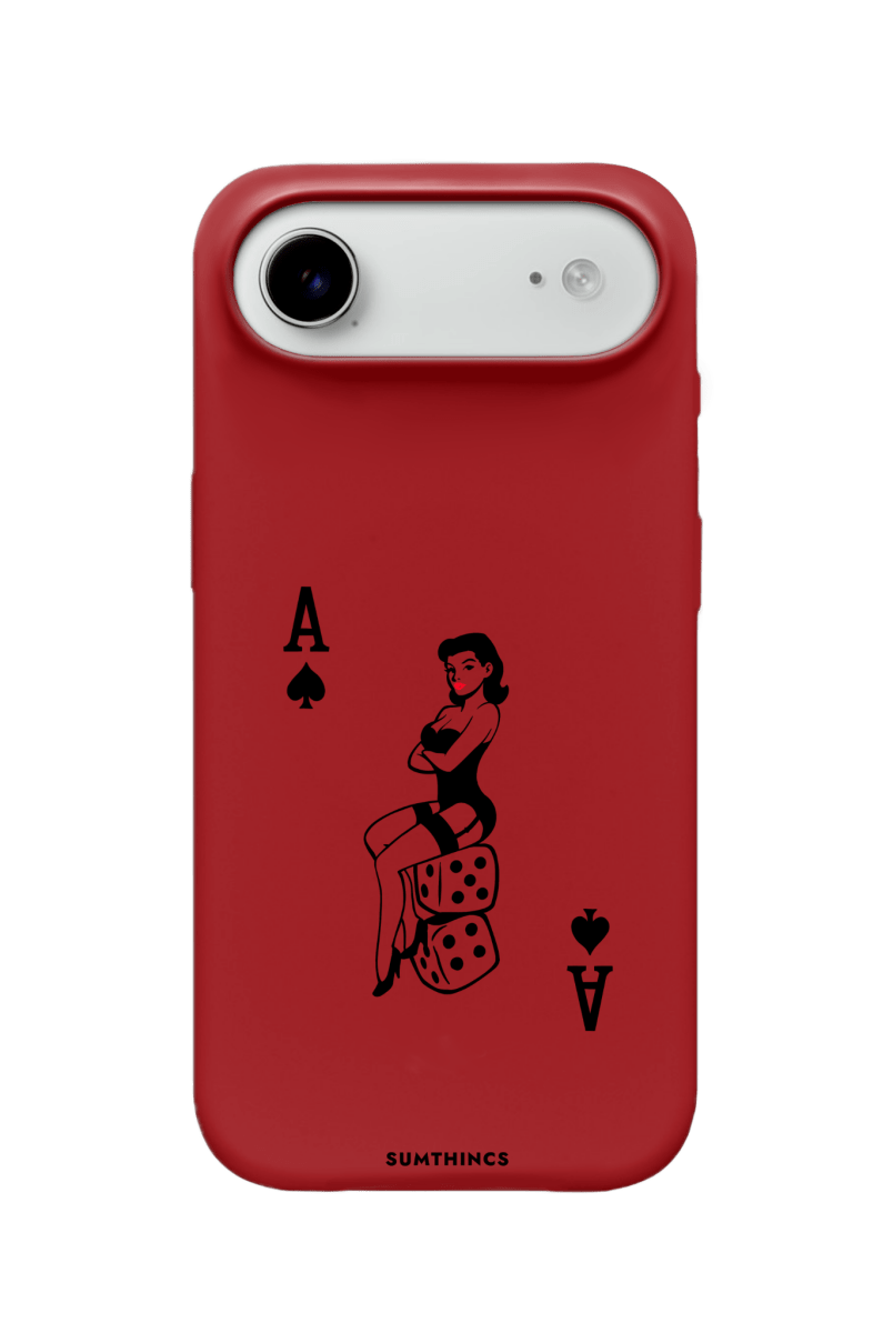 iPhone 17 Air Ace Queen Premium Telefon Kılıfı Kırmızı - SUMTHINCS