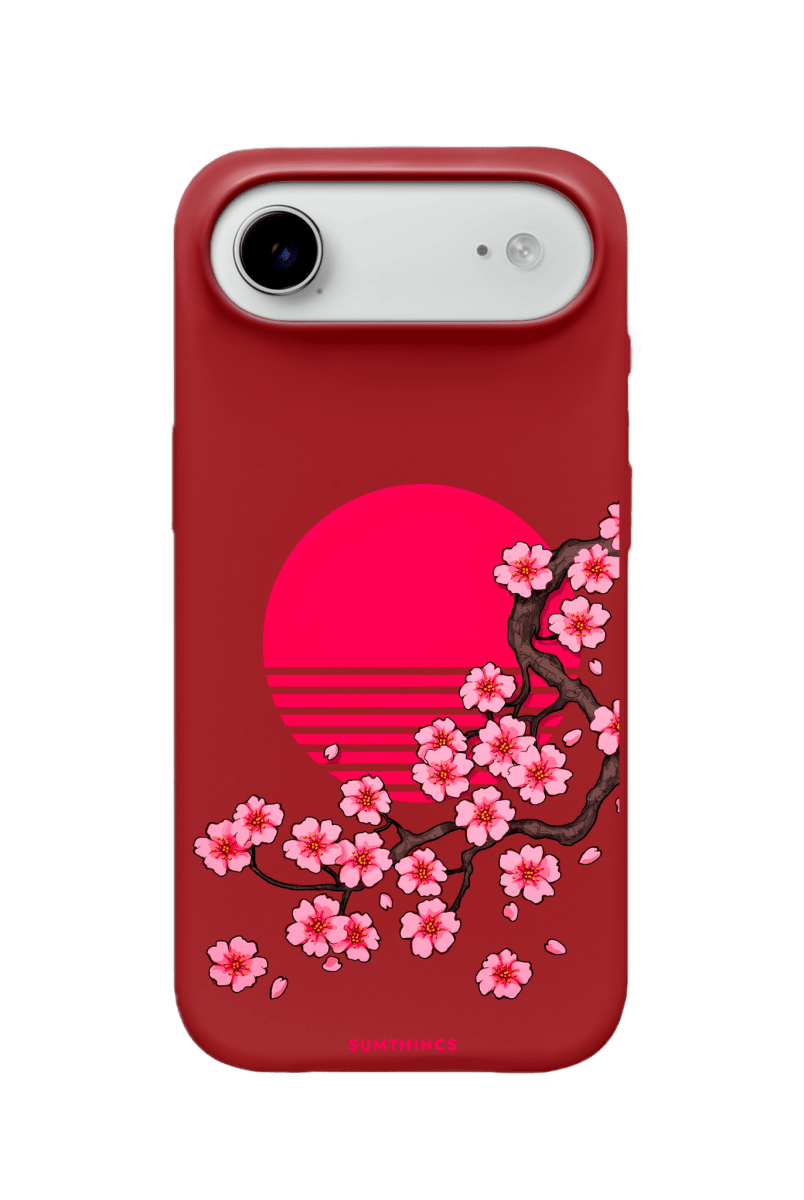 iPhone 17 Air Cherry Blossom Dawn Premium Telefon Kılıfı Kırmızı - SUMTHINCS