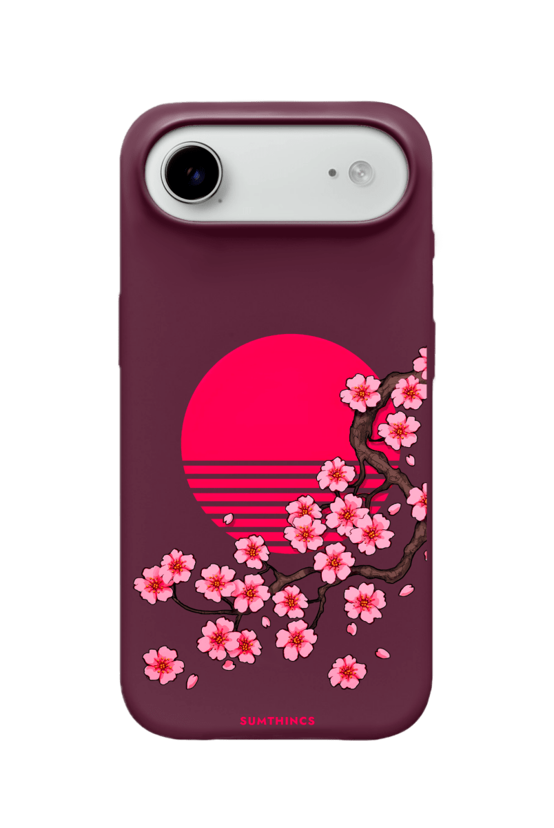 iPhone 17 Air Cherry Blossom Dawn Premium Telefon Kılıfı Bordo - SUMTHINCS