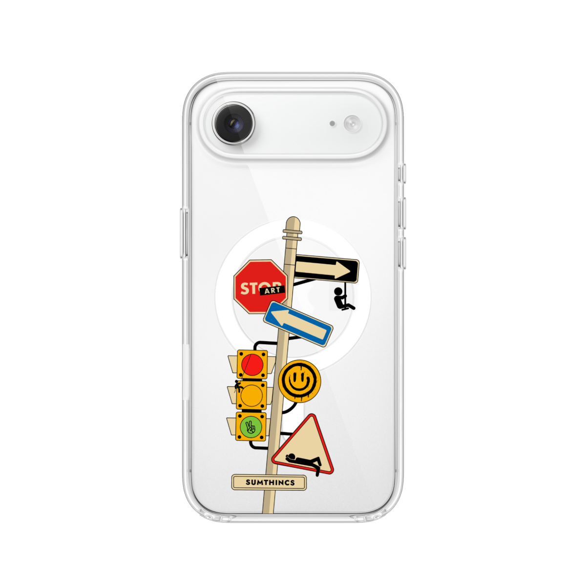 iPhone 17 Air Crossroad Clear Magsafe Şeffaf Telefon Kılıfı - SUMTHINCS